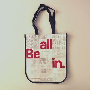 NEW Lululemon LARGE Be All In Reusable Tote Bag White Red